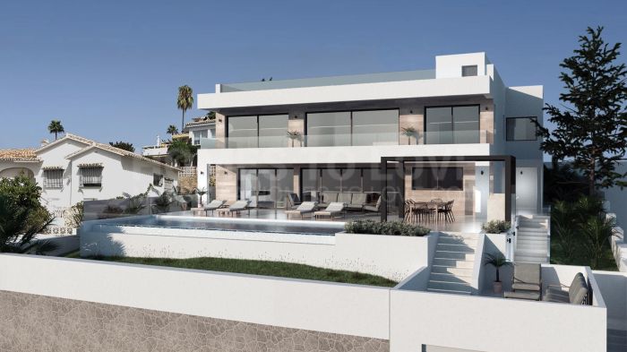 Luxurious 7-Bedroom Villa with Panoramic Sea Views in Mijas Costa