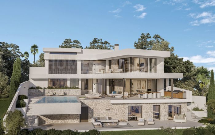 Villa moderna de nueva construcción en venta en Mijas Costa, sur de España