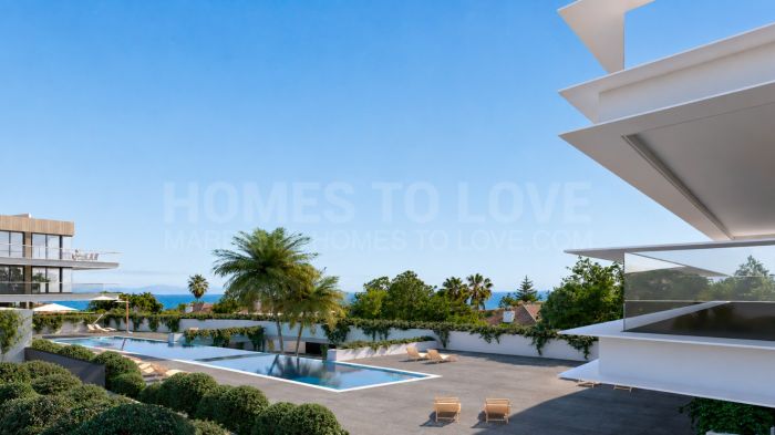 New-build apartment with sea views and a large terrace in Los Hidalgos, Manilva