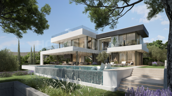 Villa de lujo con vistas panorámicas al mar y al golf – Finalización 2027, Artola Alta, Marbella