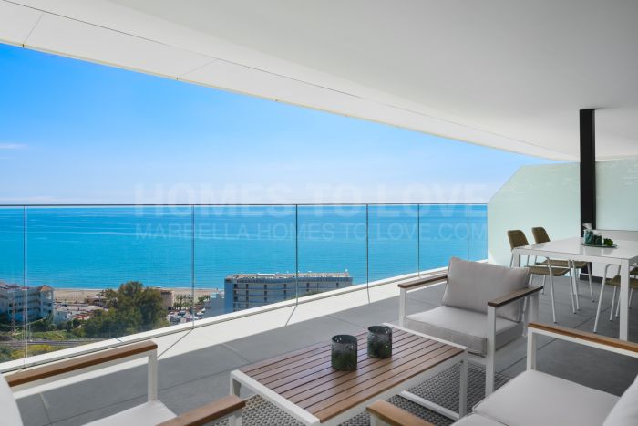 Excepcional apartamento de 2 dormitorios en la azotea con vistas panorámicas al mar | Carat, Reserva del Higuerón