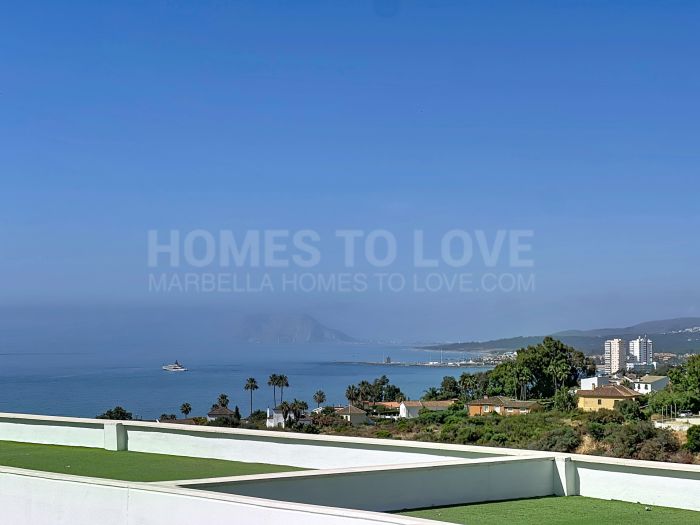 Exclusive Townhouse with Panoramic Sea, Gibraltar and Africa Views Near Sotogrande