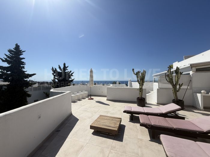Three-bedroom duplex penthouse with panoramic sea views on the Golden Mile available for rent MINIMUM STAY 2 WEEKS