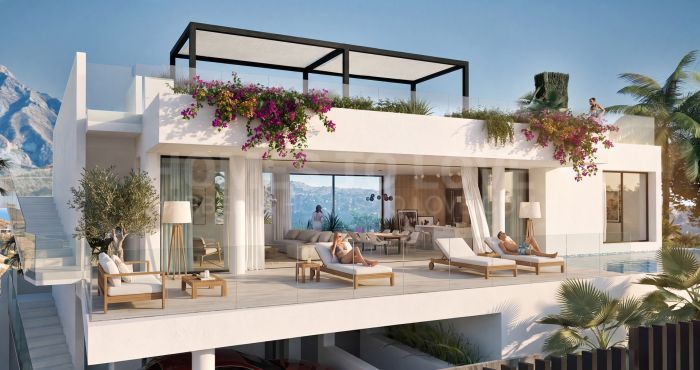 Projet de villa contemporaine avec vue panoramique à Nueva Andalucía