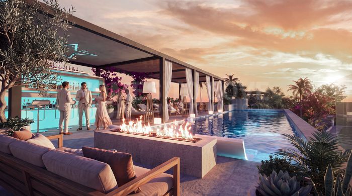 Projet de villa contemporaine avec vue panoramique sur la mer à Nueva Andalucía
