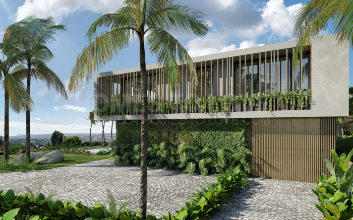 Villa Ebony: Villa de Obra Nueva con Vistas al Mar, cerca del colegio internacional en Sotogrande – Diseño de Lago Architects