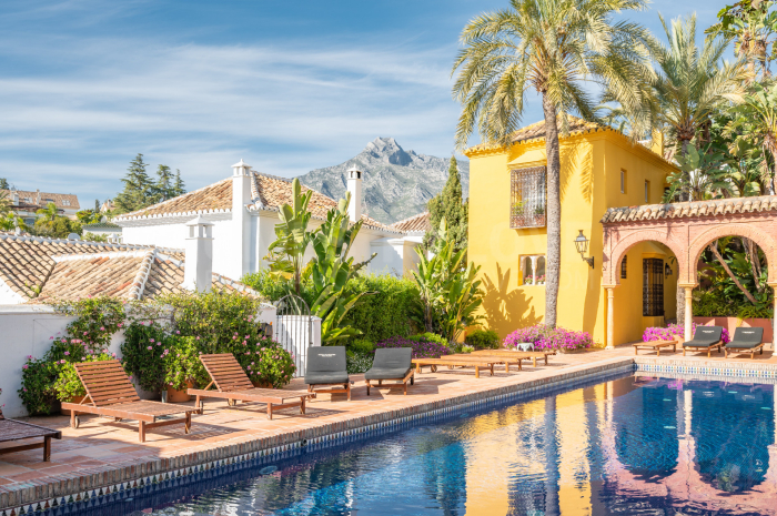 Andalusian Hideaway: Townhouse with Stunning Views for Sale in Lomas Pueblo, Marbella Golden Mile