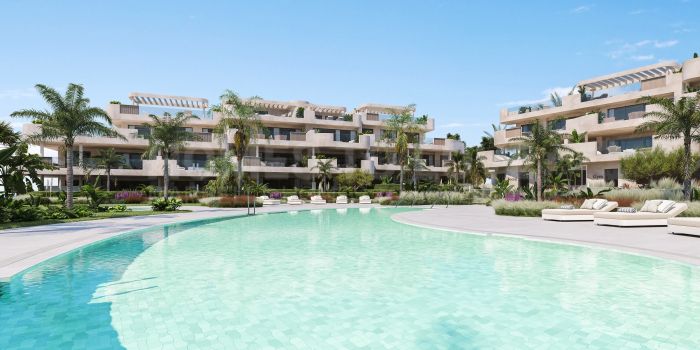 Idyllic, vida de comfort en modernos apartamentos en Estepona Golf