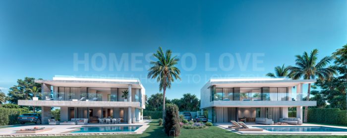 Two exclusive contemporary villas in the prestigious Monte Biarritz area.