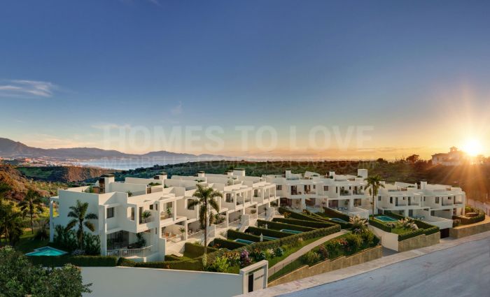Golden View II, casas adosadas de estilo contemporáneo en Manilva