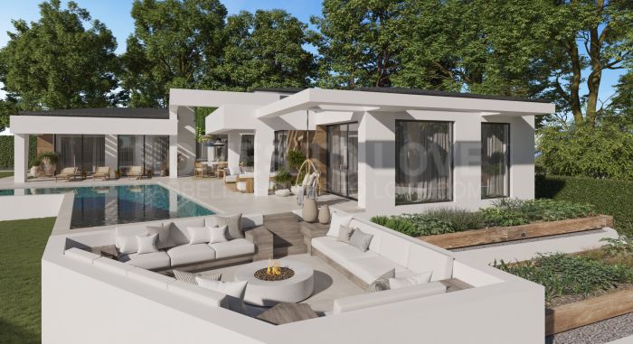 Tres villas únicas construidas en una sola planta